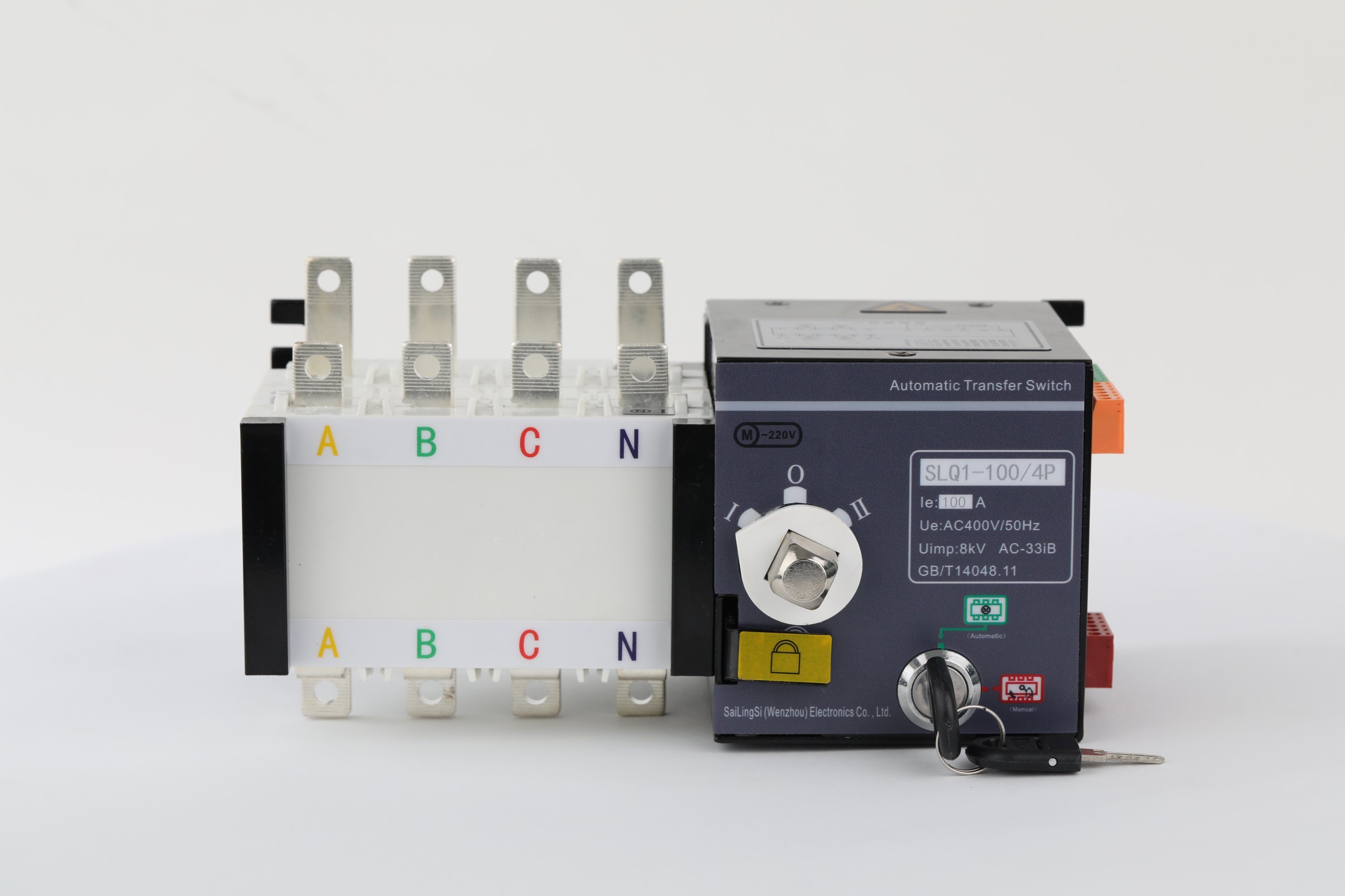 Automatic Transfer Switch Controller 4p 160A Single Phase