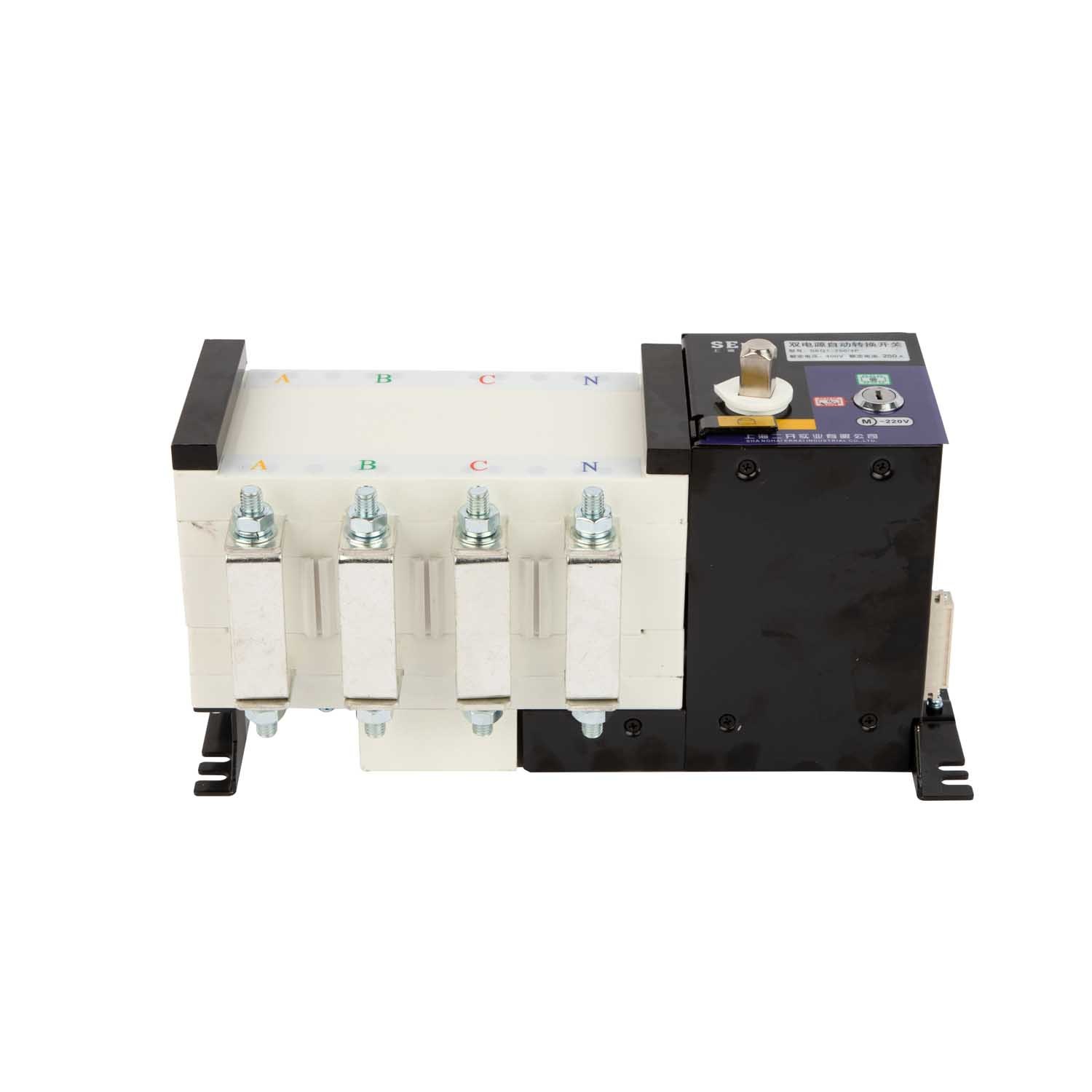 Uvq1-160A 3p ATS 400V 50Hz ATS Self Return Electric Automatic Transfer Switch with Fire Control