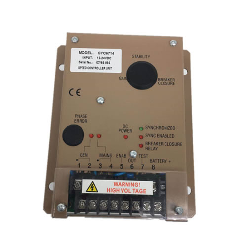 Generator Load Sharing Parts Automatic Synchronizer Modules SYC6714 Speed Control Panel